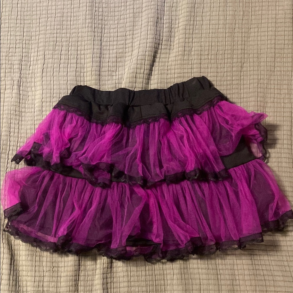 Scene Purple/Pink and Black Skirt